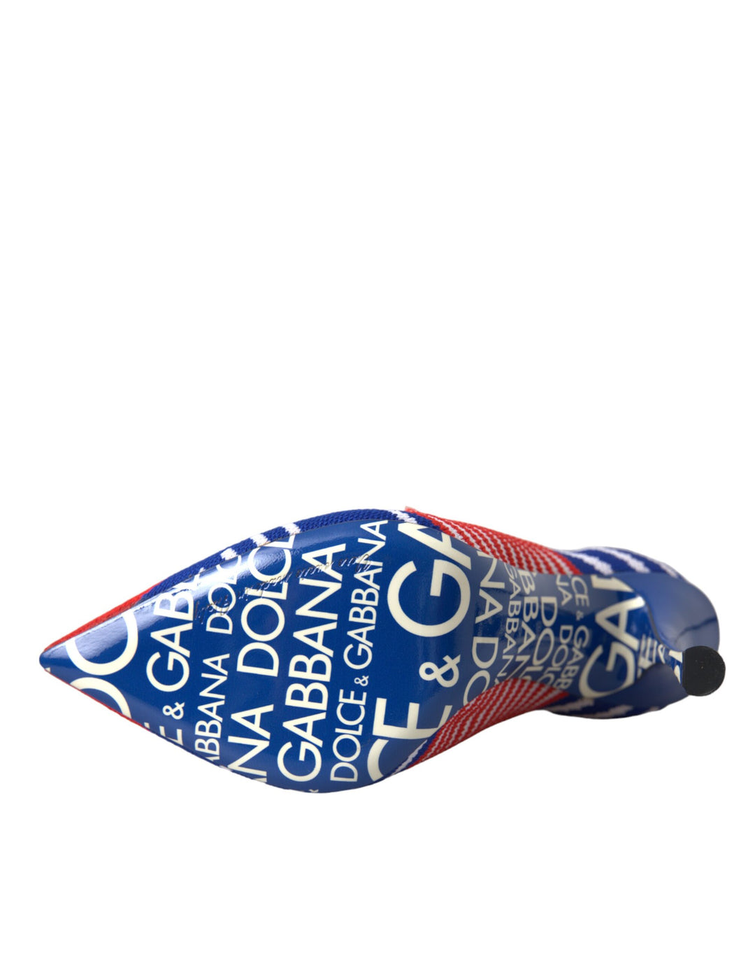 Bottes courtes extensibles rouges et bleues Dolce &amp;amp; Gabbana style chaussettes avec logo