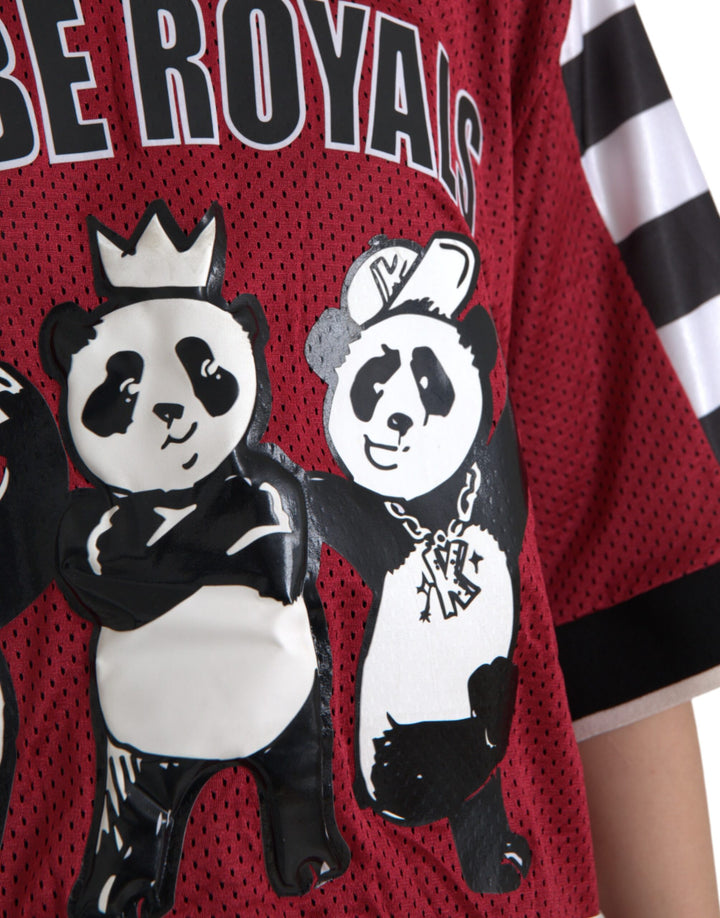 Dolce &amp; Gabbana Multicolor Royals Panda Oversized T-shirt