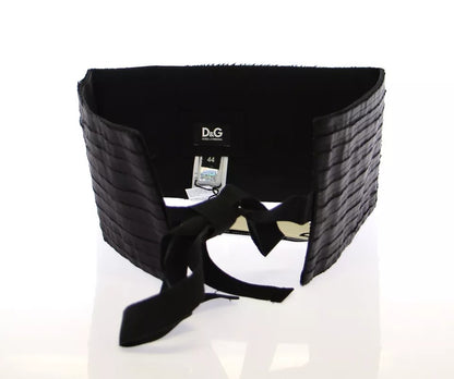 Faja de seda negra para mujer de Dolce &amp; Gabbana