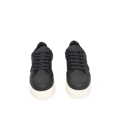 Zapatillas Cerruti 1881 de piel de vaca azul para hombre