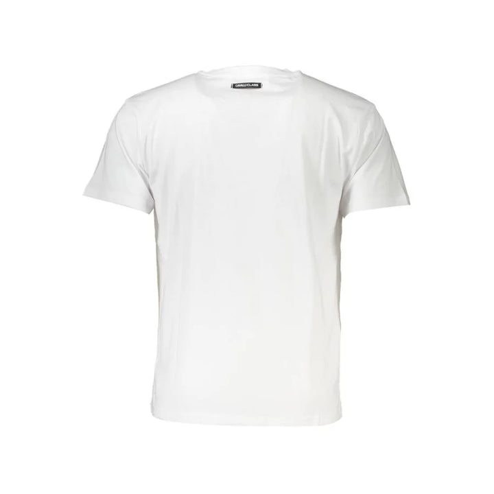 Cavalli Class White Cotton Men T-Shirt