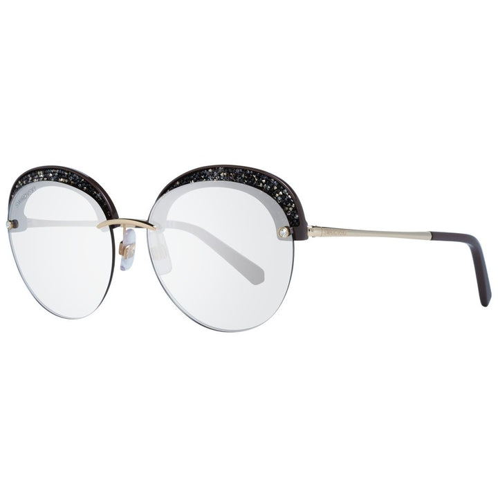 Swarovski Gold Metal &amp; Plastic Sunglasses