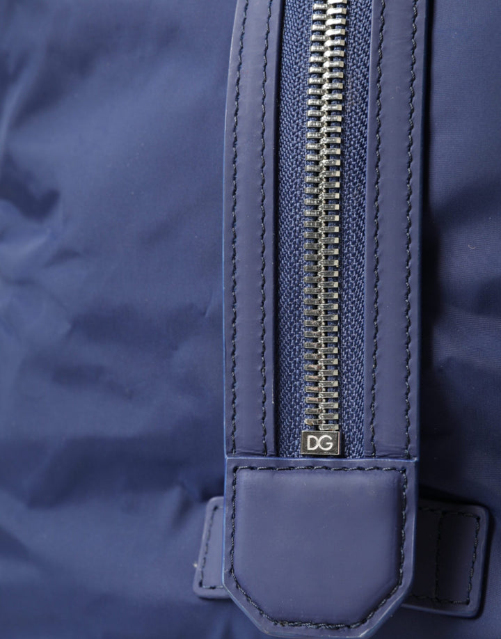 Bolso bandolera Dolce &amp;amp; Gabbana de nailon azul de piel de becerro