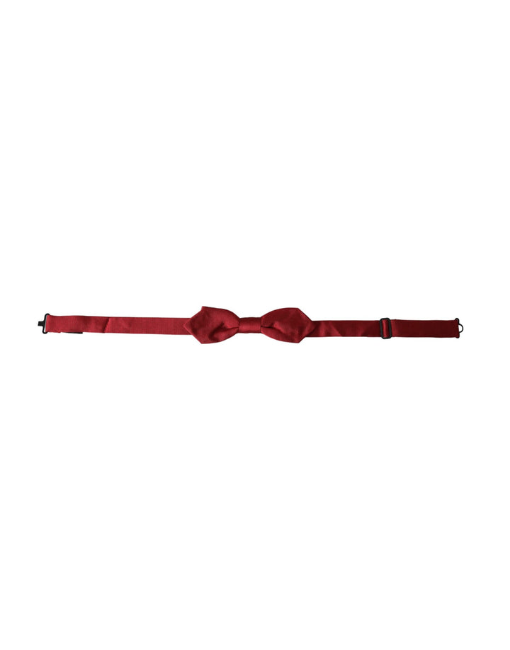 Pajarita ajustable para hombre de Dolce &amp;amp; Gabbana en seda roja jacquard