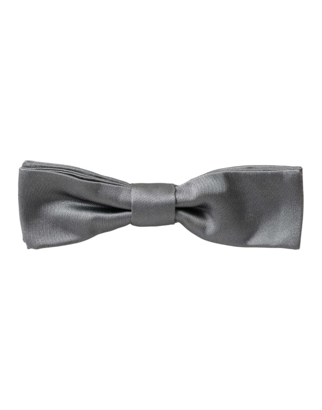 Pajarita Papillon de seda satinada gris con cuello ajustable para hombre de Dolce &amp;amp; Gabbana