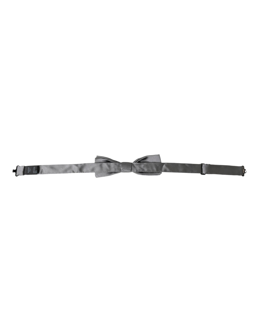 Pajarita Papillon de seda satinada gris con cuello ajustable para hombre de Dolce &amp;amp; Gabbana