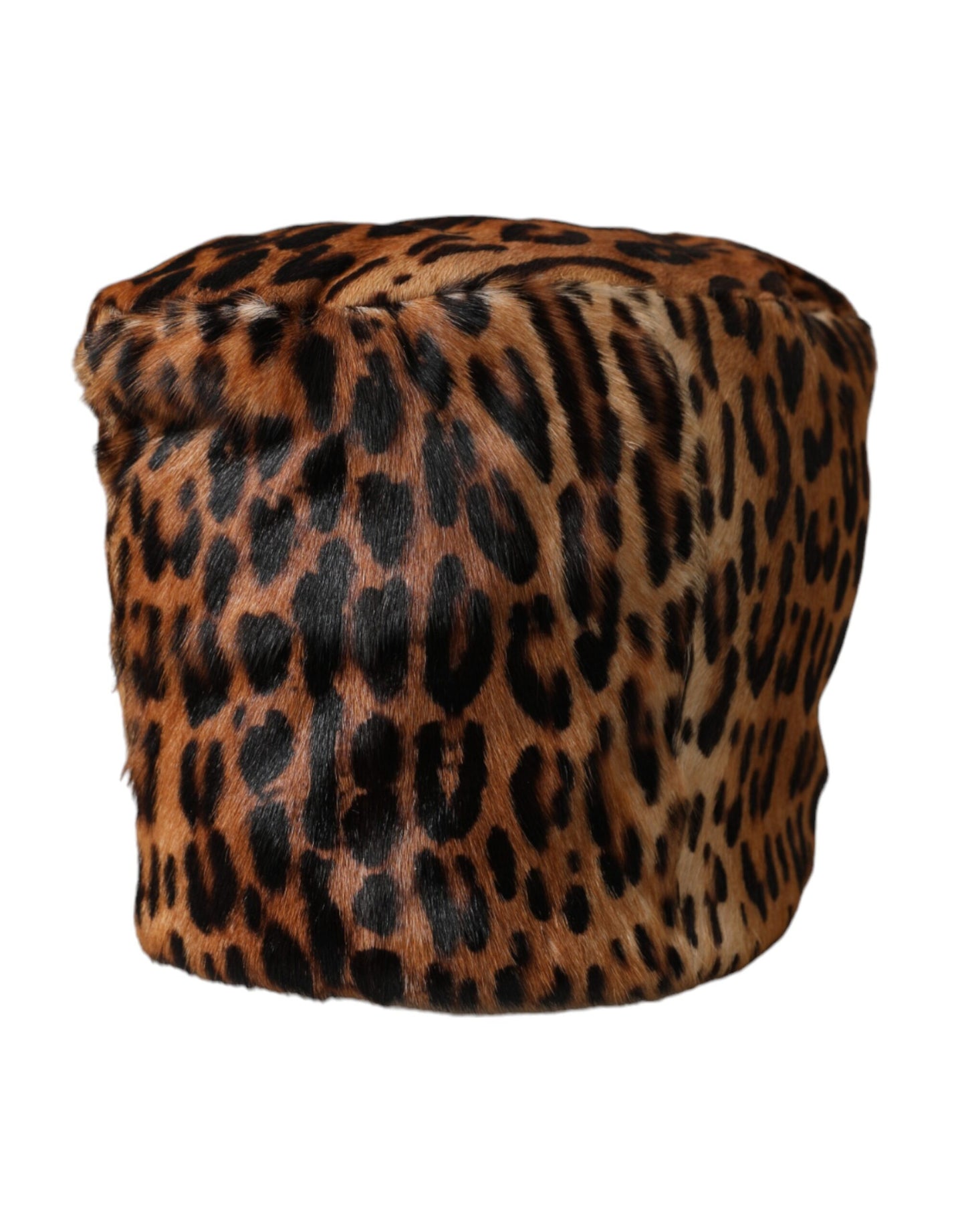 Sombrero de pescador de piel de leopardo marrón para mujer de Dolce &amp; Gabbana