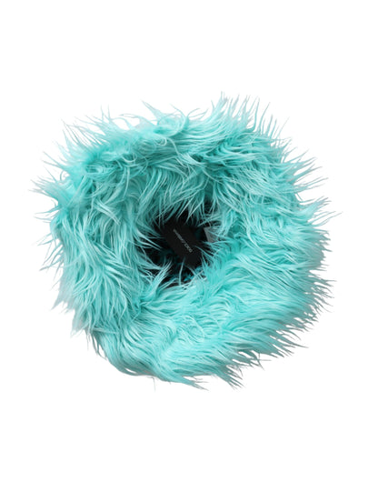 Sombrero de pescador Dolce &amp; Gabbana de piel acrílica verde menta para mujer