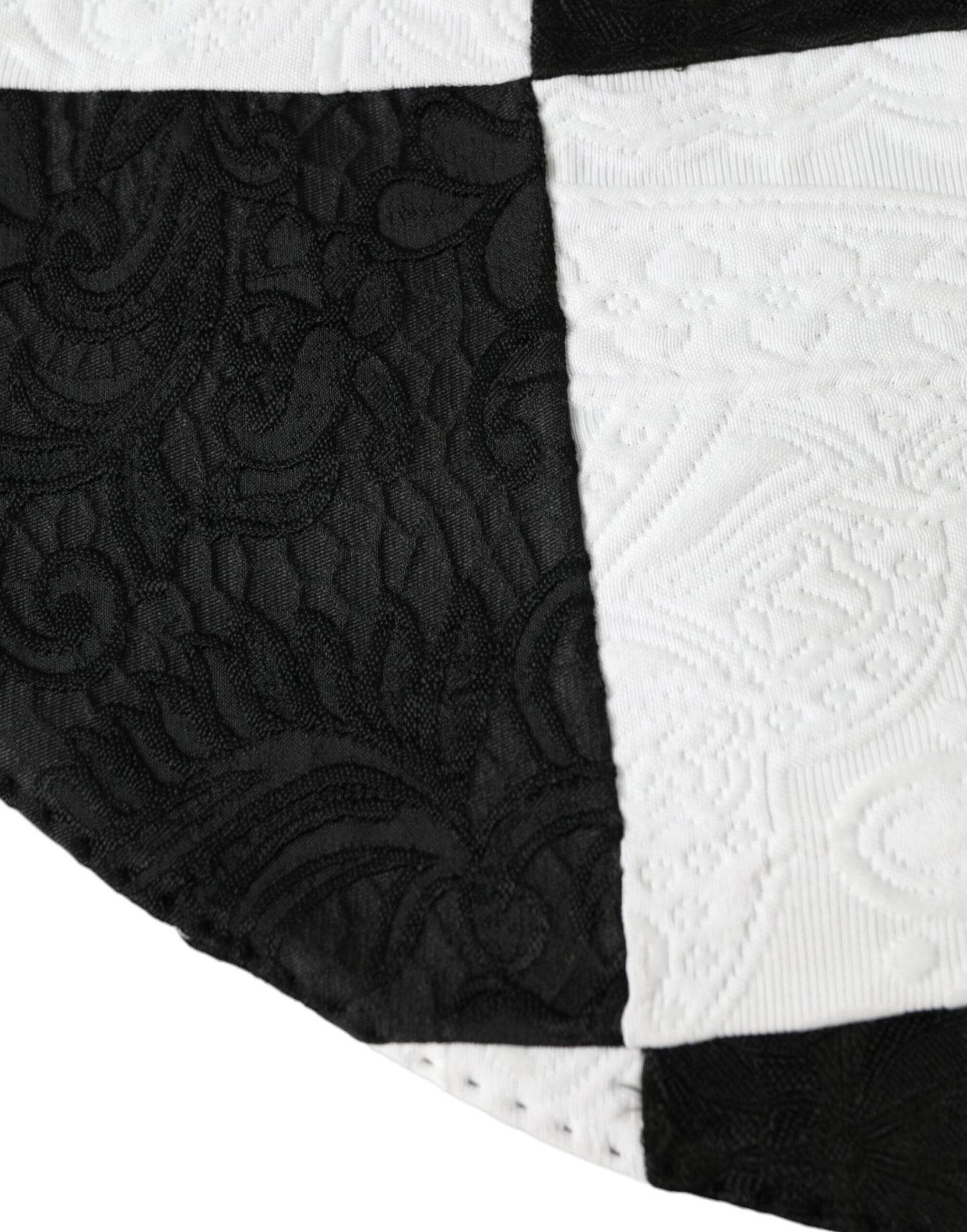 Chapeau souple à large bord à carreaux noirs et blancs Dolce &amp; Gabbana