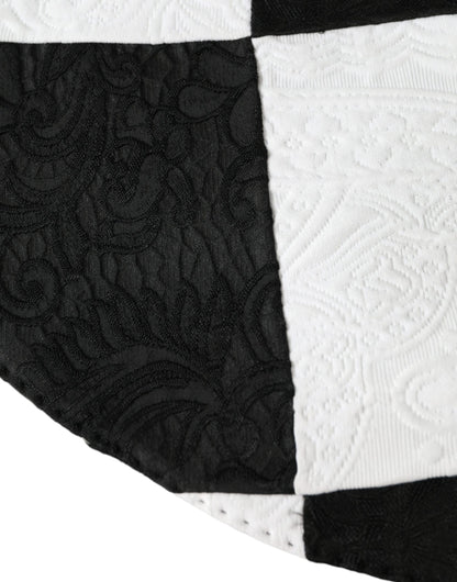 Chapeau souple à large bord à carreaux noirs et blancs Dolce &amp; Gabbana