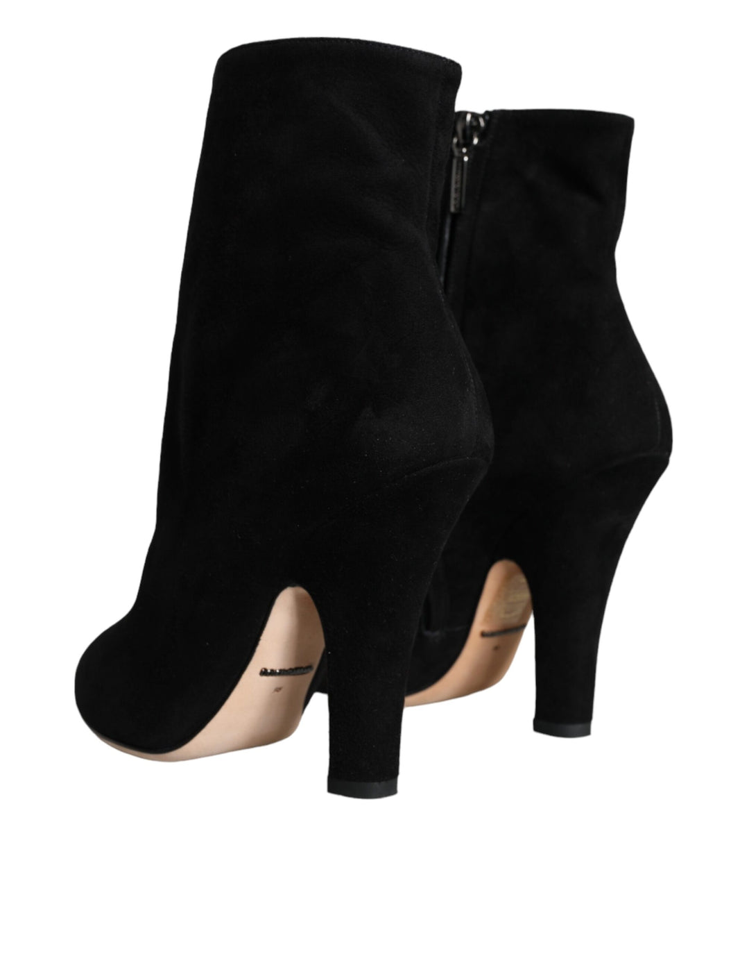 Bottes mi-mollet en daim noir Dolce &amp;amp; Gabbana