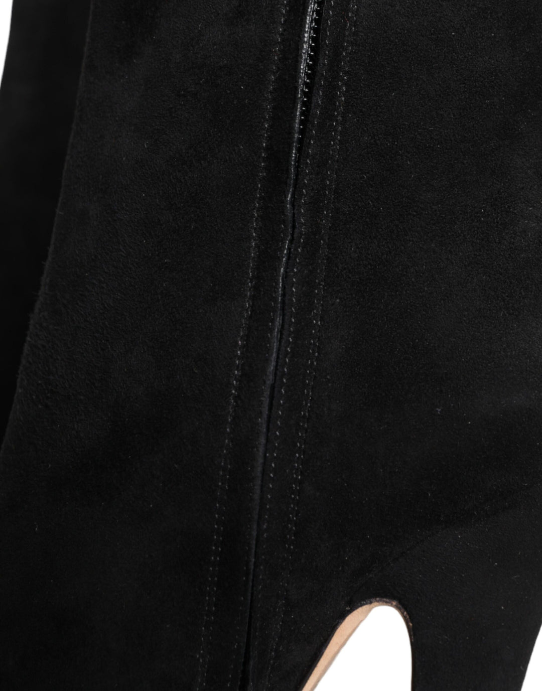Bottes mi-mollet en daim noir Dolce &amp;amp; Gabbana