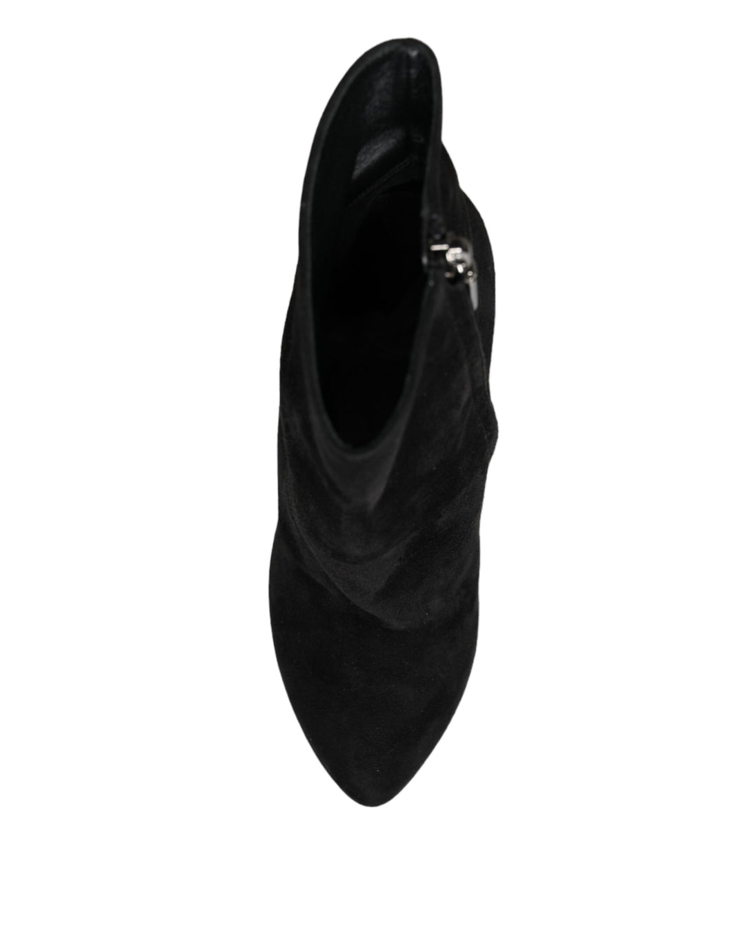 Bottes mi-mollet en daim noir Dolce &amp;amp; Gabbana