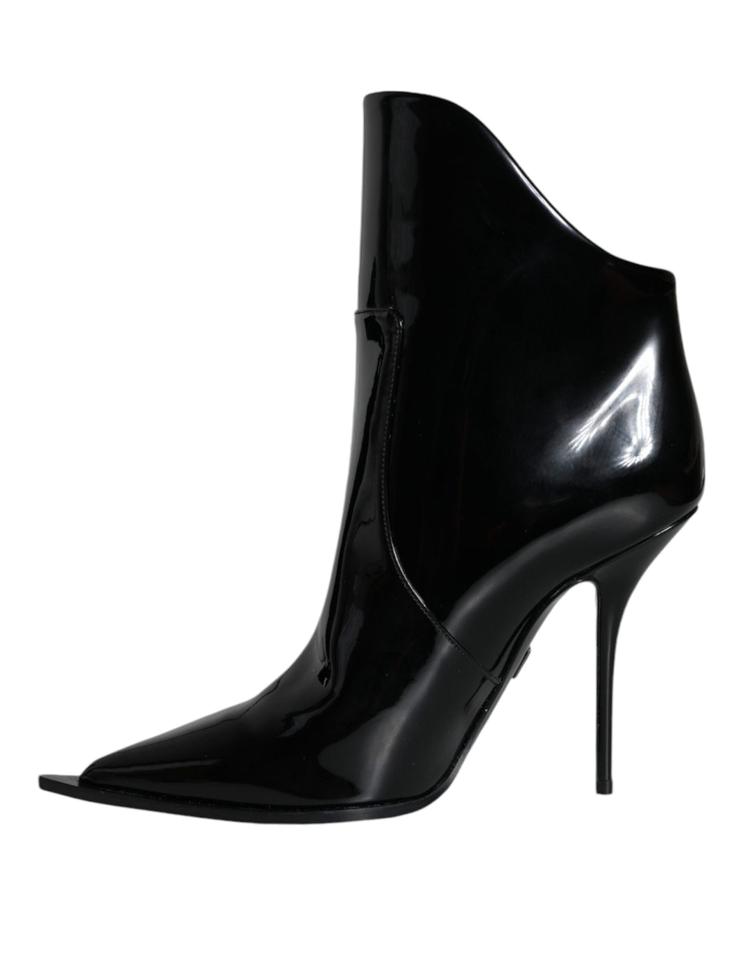 Botines puntiagudos de charol negro de Dolce &amp;amp; Gabbana
