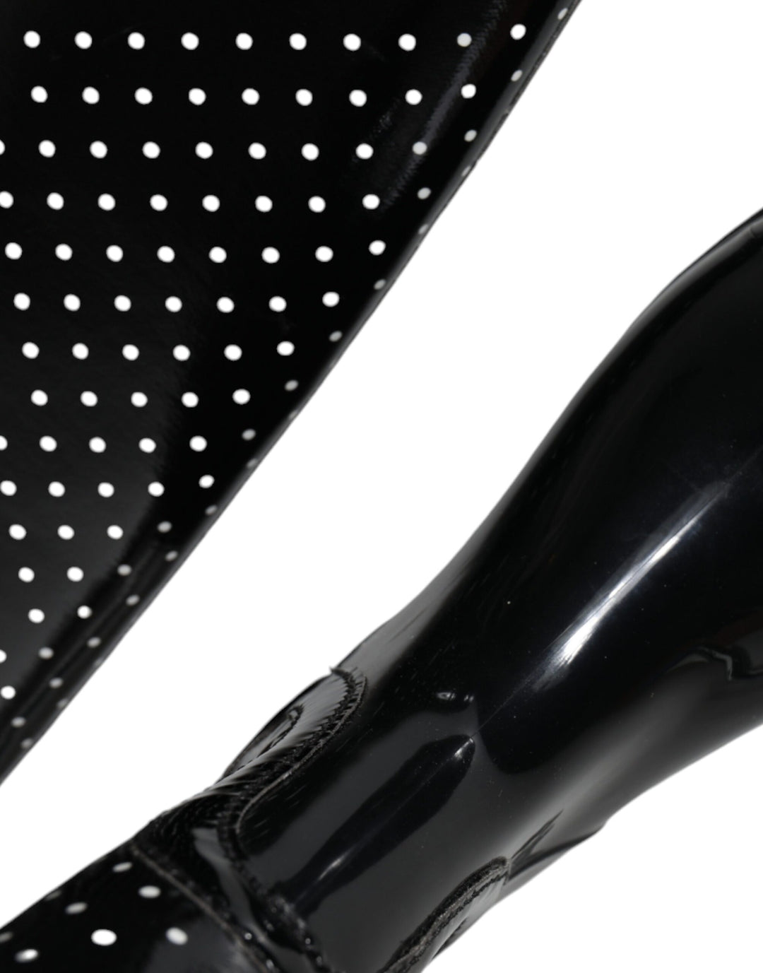Botas altas hasta la rodilla de goma con lunares negros de Dolce &amp;amp; Gabbana