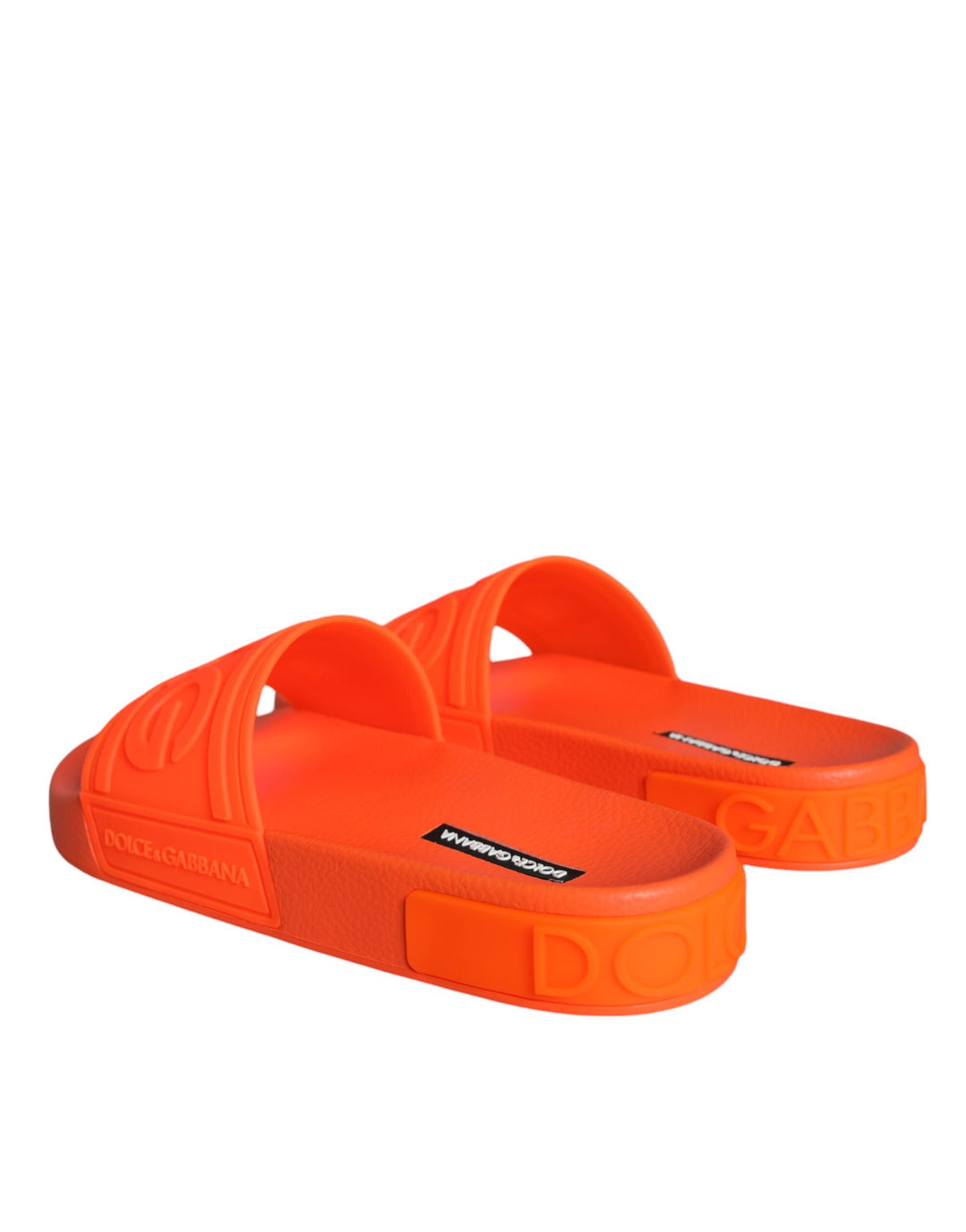 Sandalias de goma naranjas Dolce &amp;amp; Gabbana para playa
