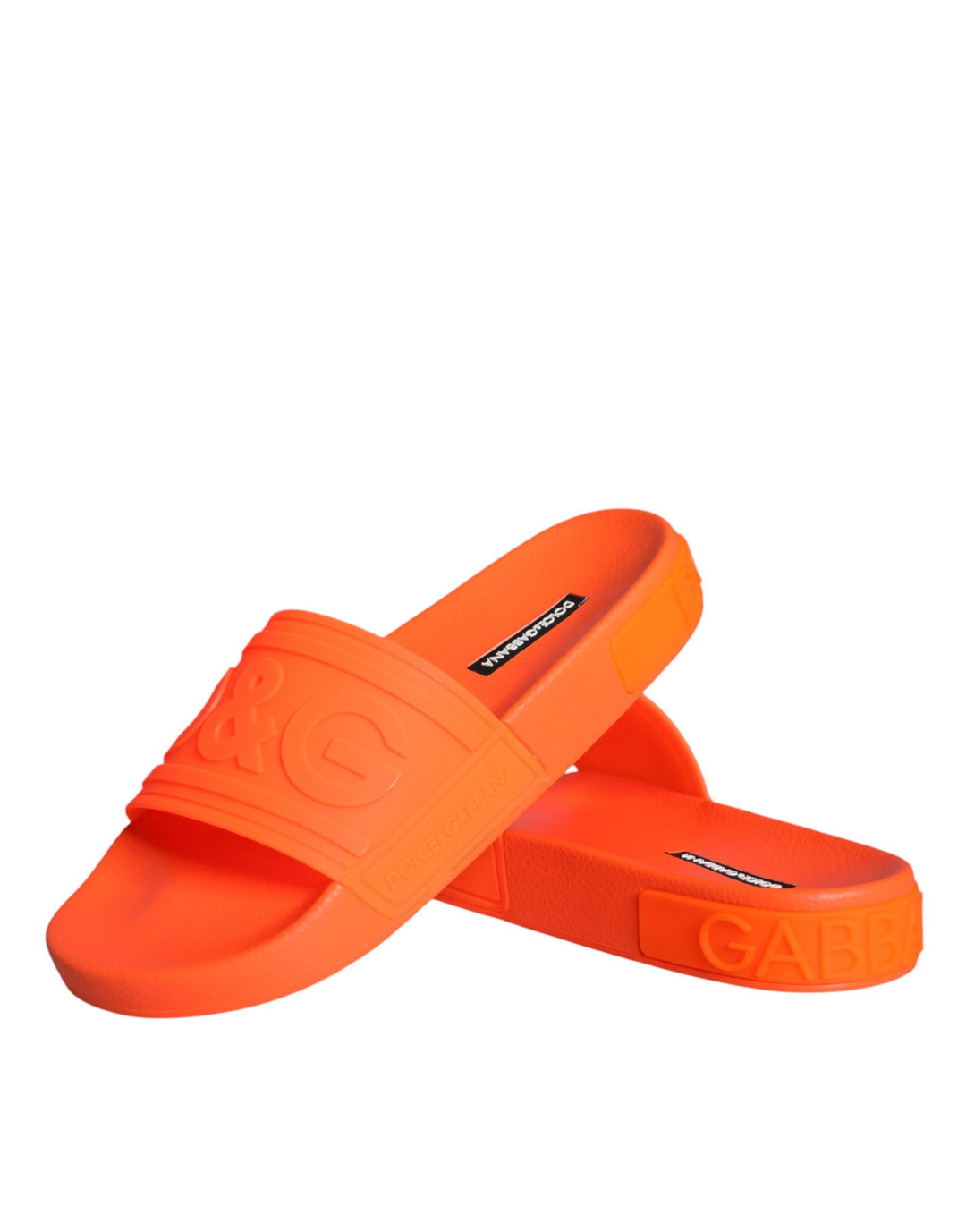 Sandalias de goma naranjas Dolce &amp;amp; Gabbana para playa