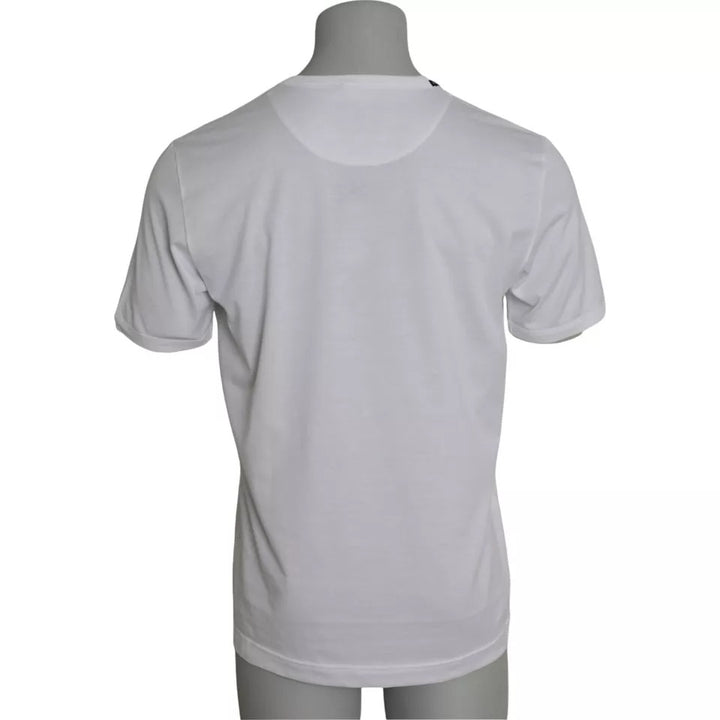 Dolce &amp; Gabbana White Cotton Round Neck Short Sleeves T-shirt