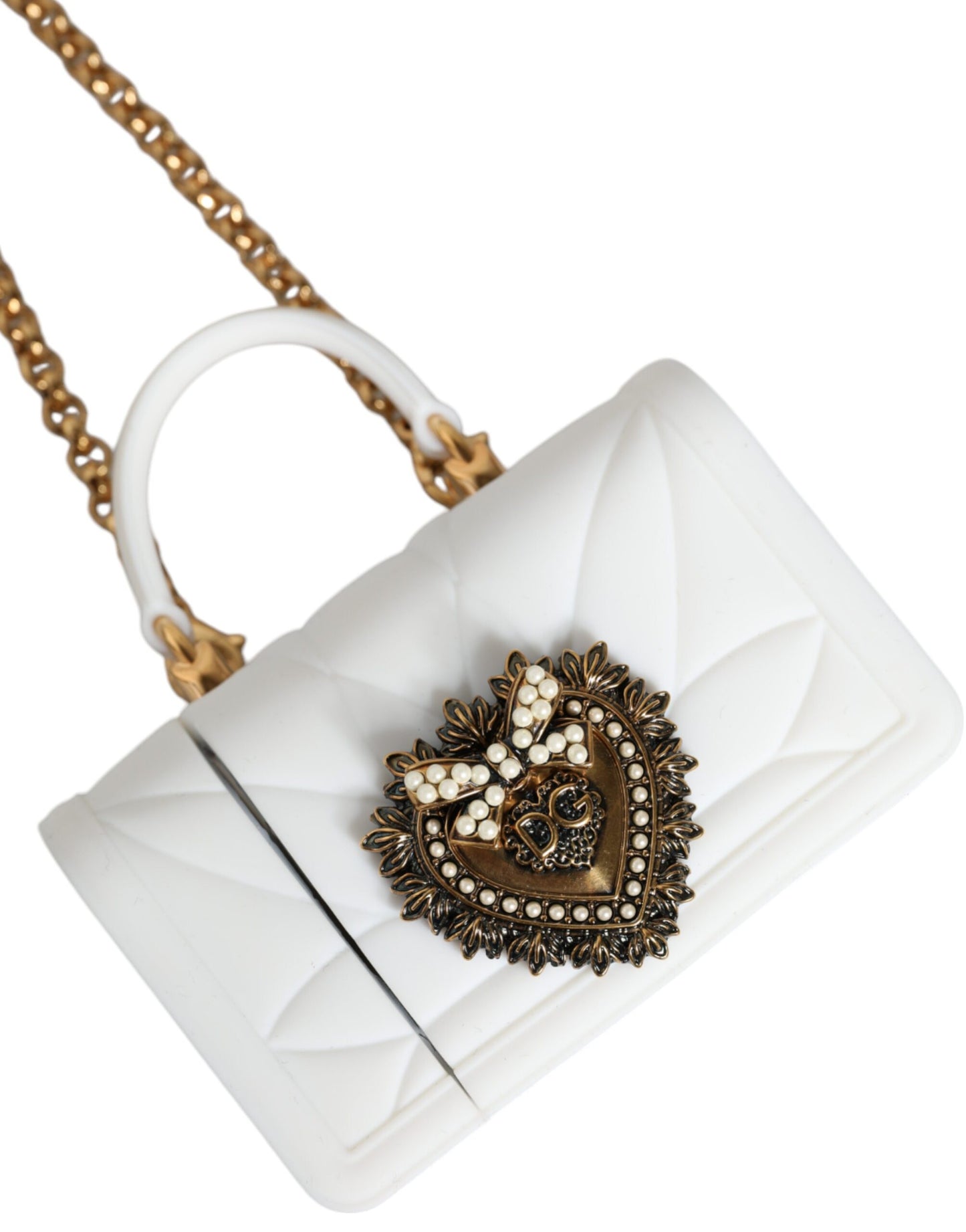 Funda de silicona blanca con forma de corazón de Dolce &amp; Gabbana para Airpods