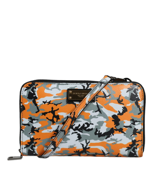 Sac bandoulière en cuir camouflage multicolore Dolce &amp; Gabbana