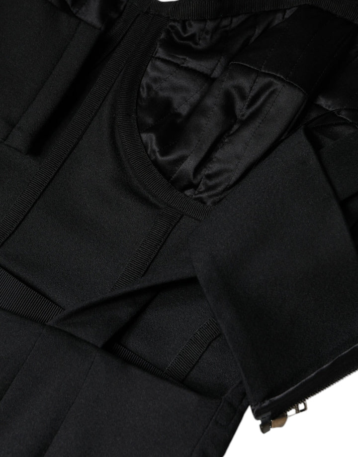 Dolce &amp; Gabbana Black Cut Out Sleeveless Bodycon Mini Dress