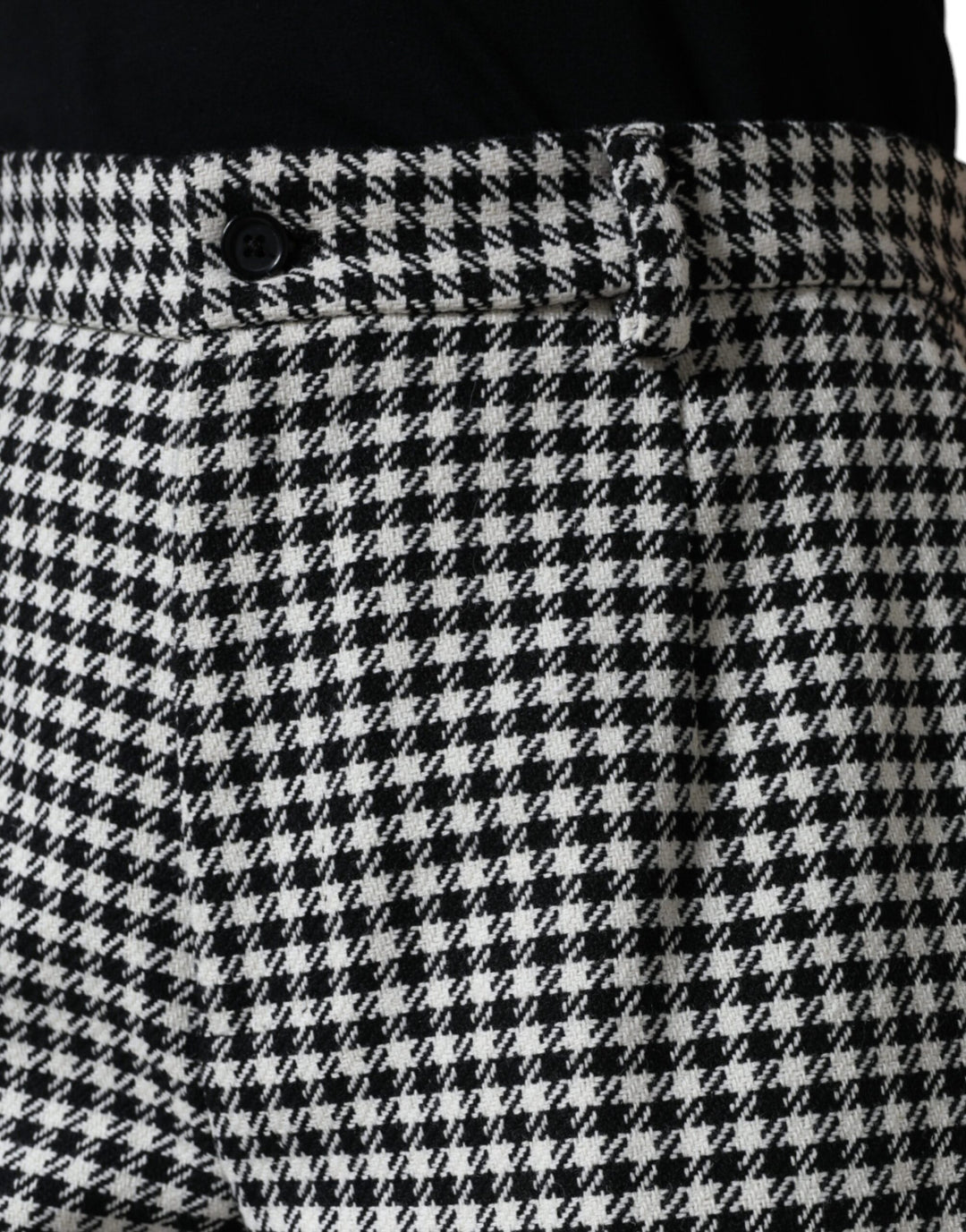 Pantalones anchos de pata de gallo en blanco y negro de Dolce &amp;amp; Gabbana