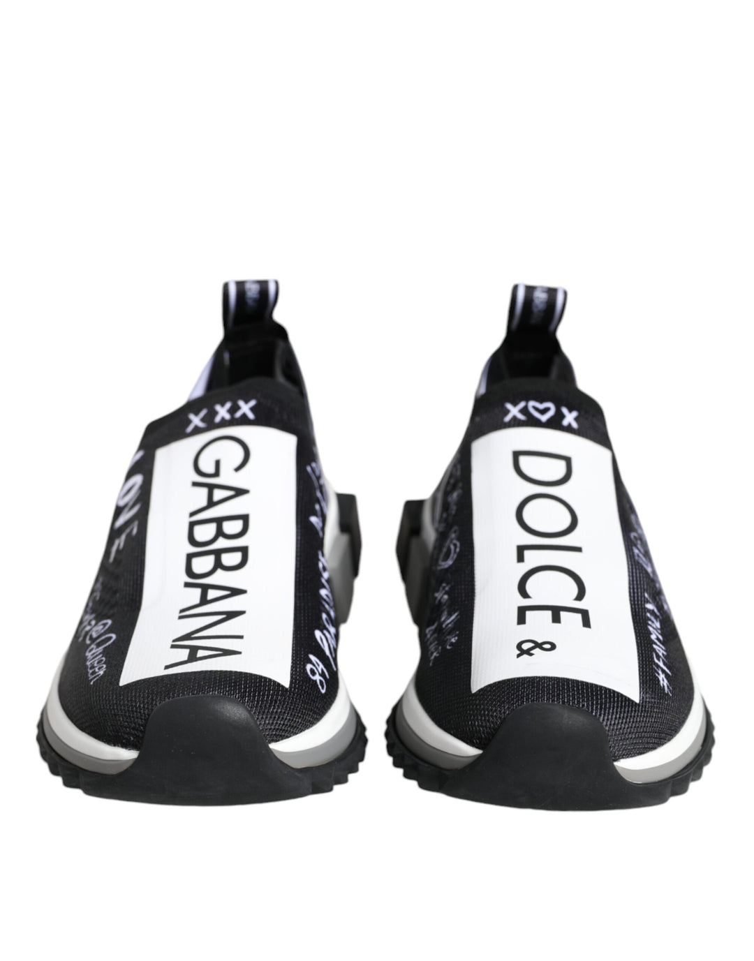 Zapatillas bajas Sorrento en blanco y negro de Dolce &amp;amp; Gabbana