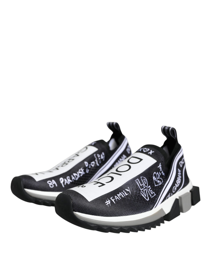 Zapatillas bajas Sorrento en blanco y negro de Dolce &amp;amp; Gabbana