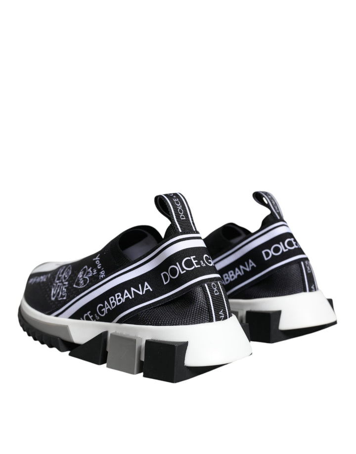 Zapatillas bajas Sorrento en blanco y negro de Dolce &amp;amp; Gabbana