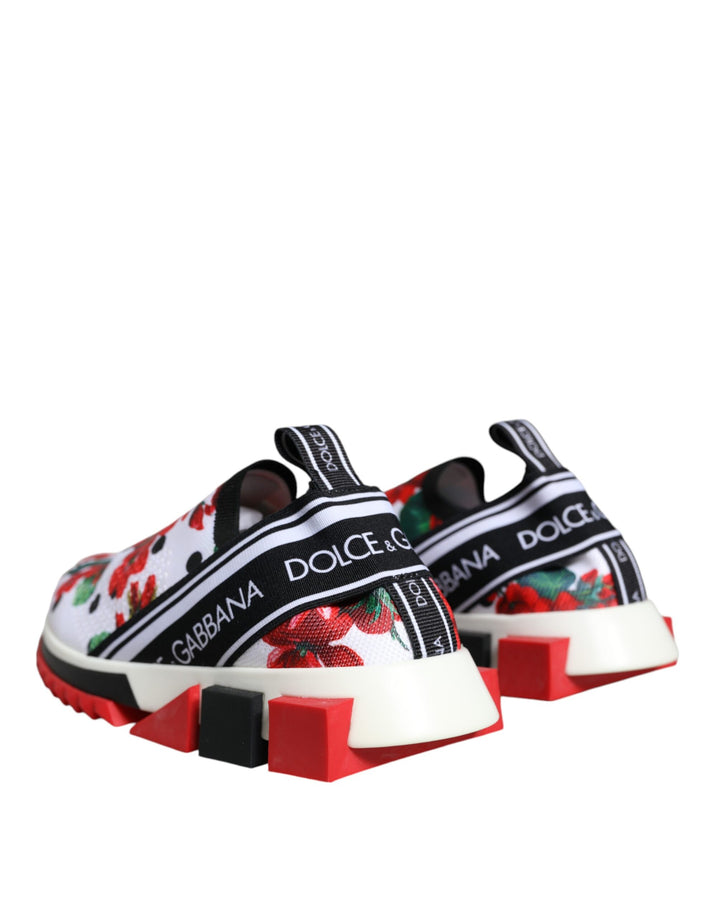 Dolce &amp; Gabbana Multicolor Geranium Sorrento Sneakers Shoes