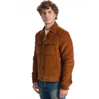 Chaqueta de algodón marrón de lujo para hombre de Roberto Pepe