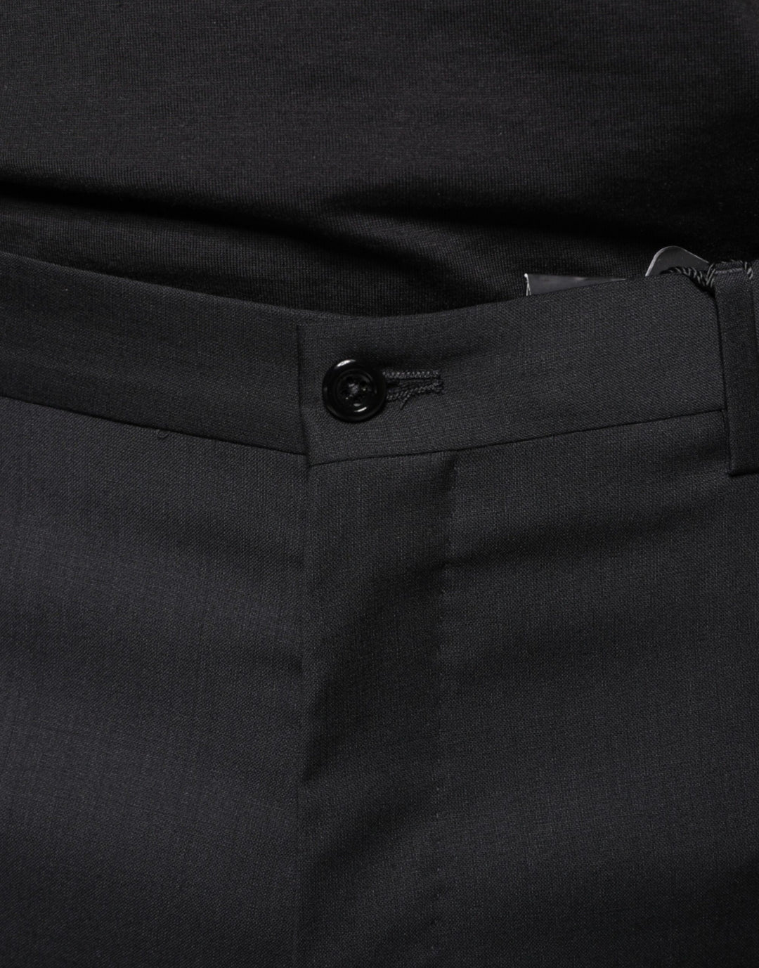 Dolce &amp; Gabbana Black Wool Skinny Men Dress Pants