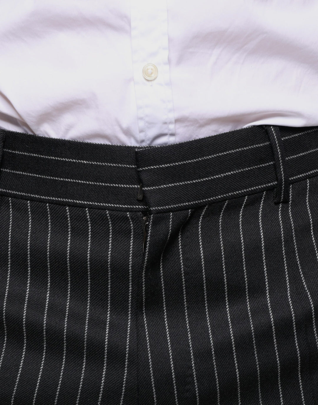 Dolce &amp; Gabbana Black Stripes Skinny Men Dress Pants