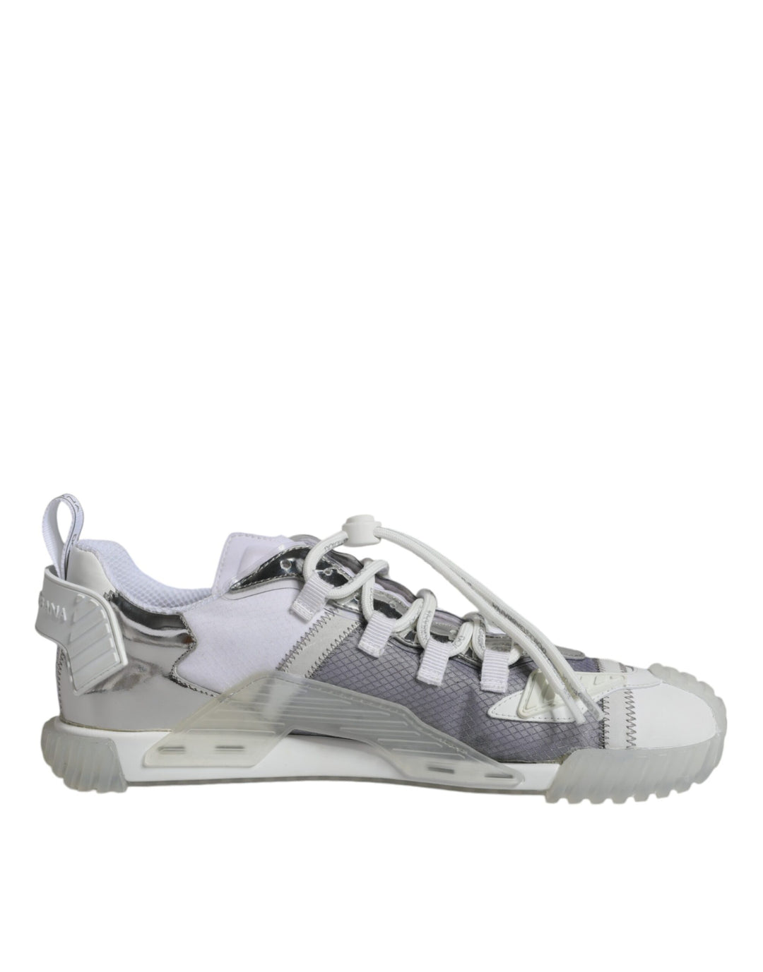 Baskets basses Dolce &amp;amp; Gabbana NS1 blanches et argentées