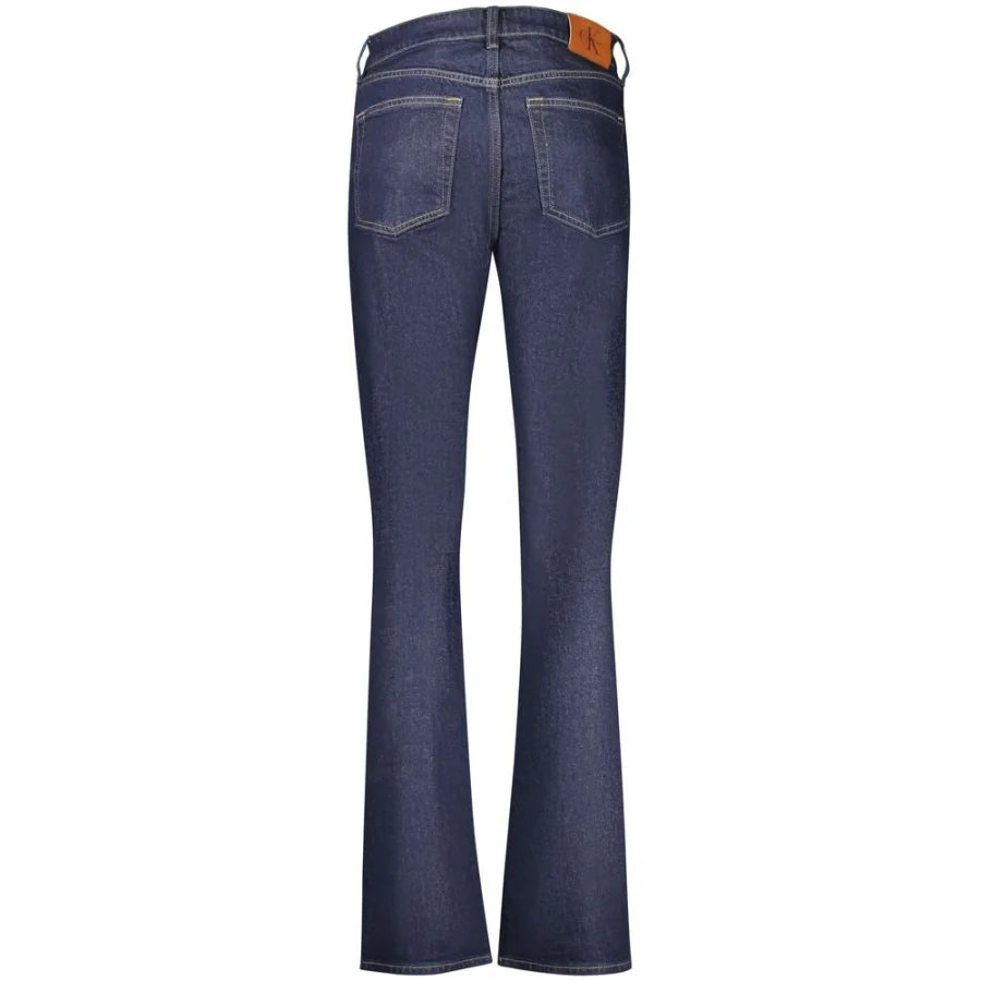 Calvin Klein Blue Cotton Bootcut Jeans
