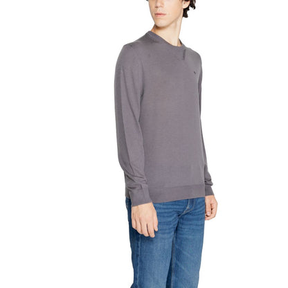 Armani Exchange Gray Wool Sweatshirt