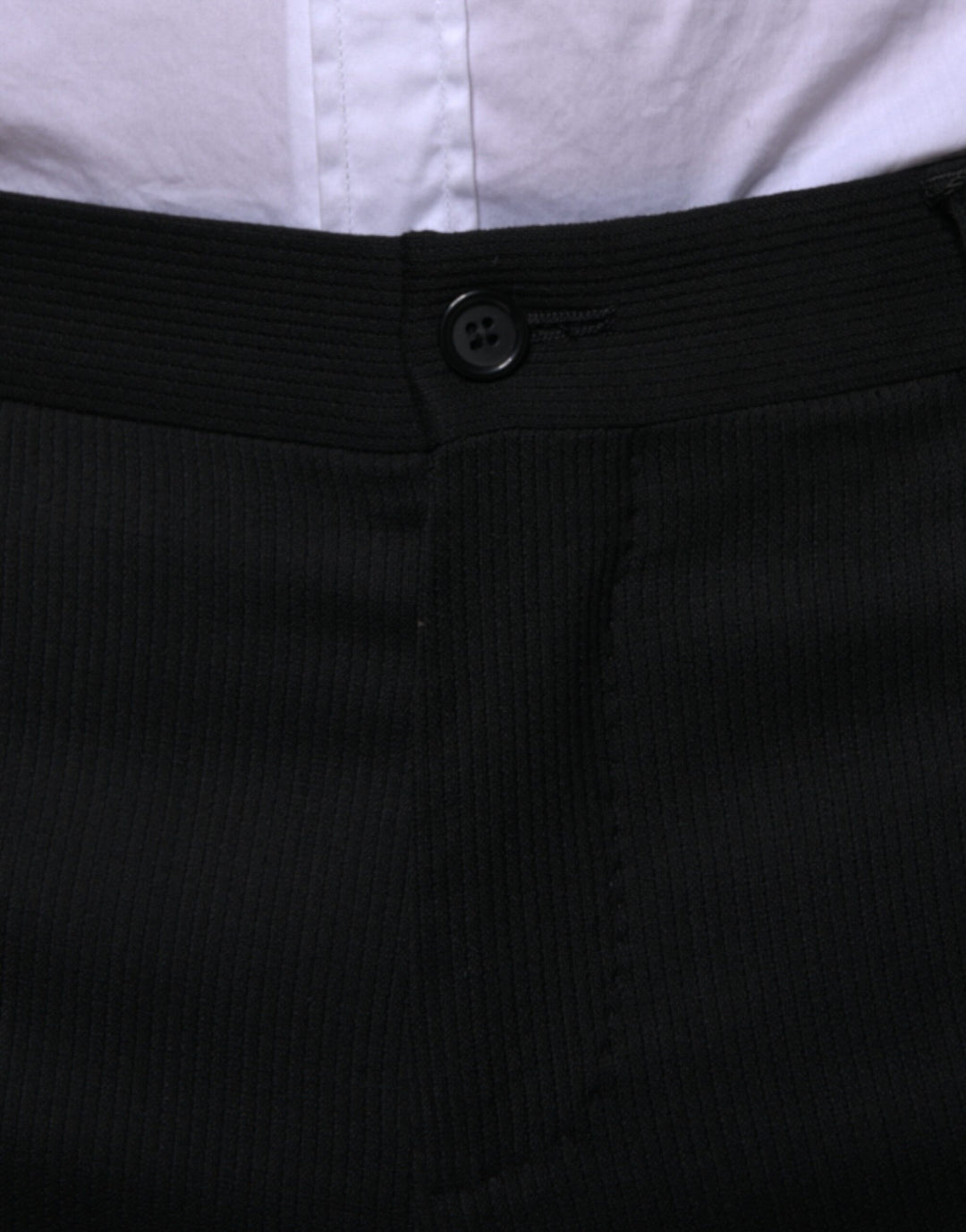 Pantalon de costume skinny en laine noire Dolce &amp;amp; Gabbana
