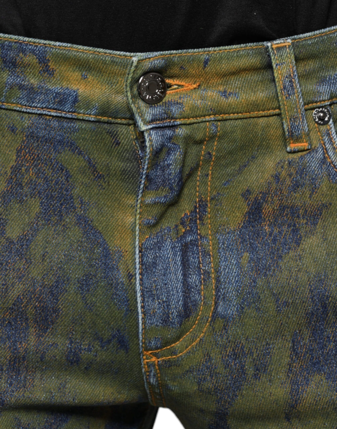 Jean slim en coton bleu teinté Dolce &amp;amp; Gabbana pour homme