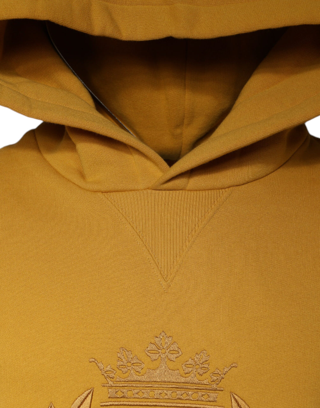 Dolce &amp; Gabbana Mustard DG Hooded Men Sweatshirt Sweater