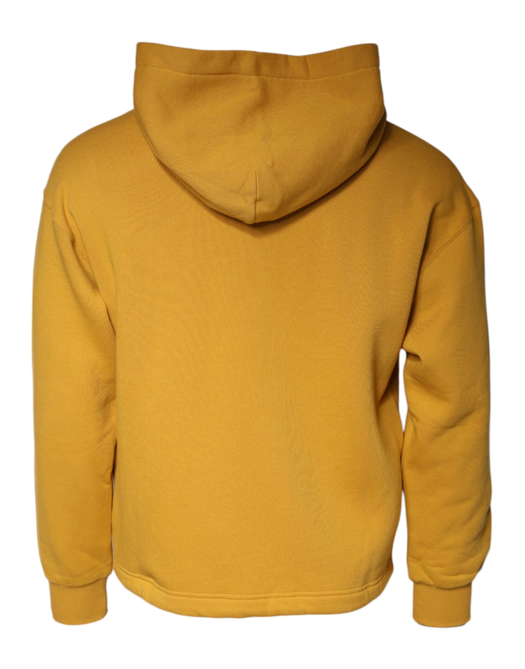 Dolce &amp; Gabbana Mustard DG Hooded Men Sweatshirt Sweater