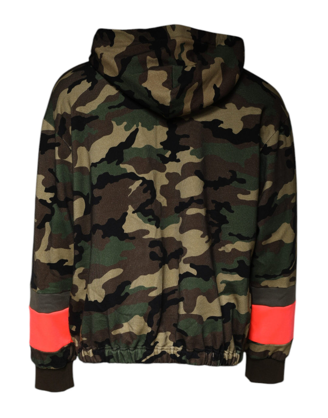 Dolce &amp; Gabbana Multicolor Camouflage Hooded Men Sweatshirt Sweater