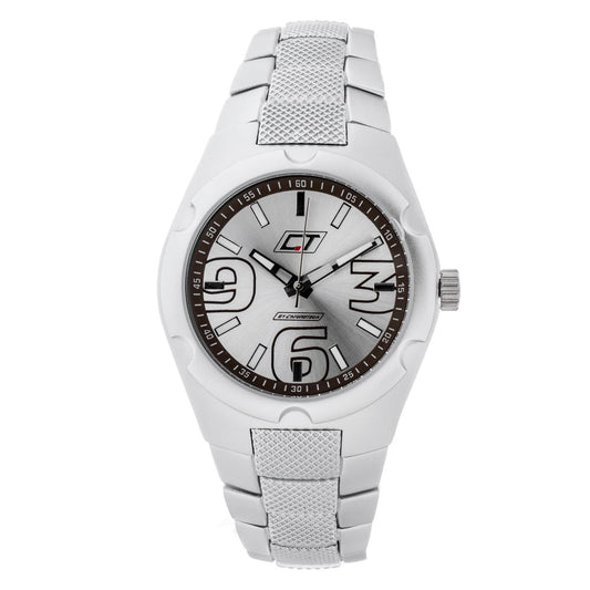 Chronotech Silver Stainless Steel Dress Watch