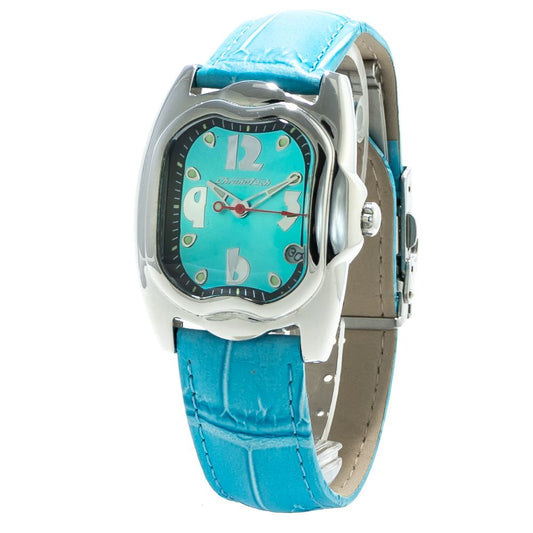 Chronotech Blue Leather Bracelet Watch