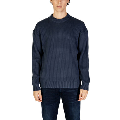 Calvin Klein Jeans Blue Cotton Sweatshirt