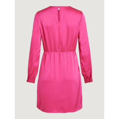 Vila Clothes Pink Polyester Short Dress