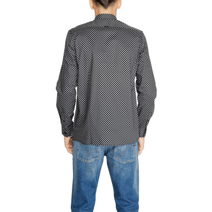 Antony Morato Gray Cotton Pattern Shirt