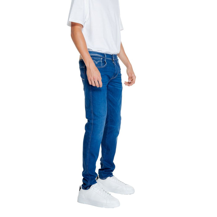 Jean et pantalon en coton bleu Replay