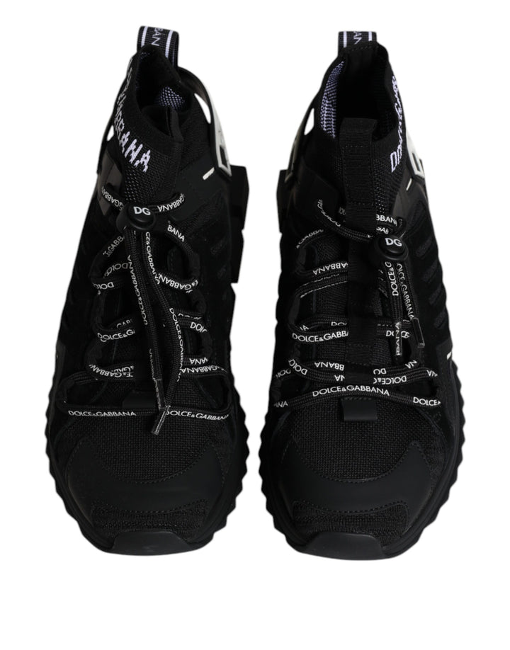 Baskets et chaussettes noires Dolce &amp; Gabbana avec logo Sorrento pour homme