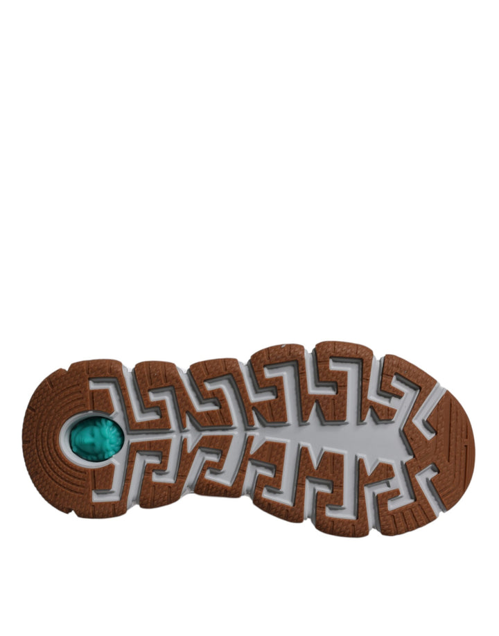 Baskets basses Versace blanches à imprimé Trigreca Barocco