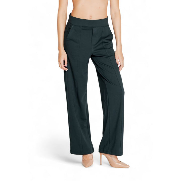 Street One Green Viscose Flared Pants